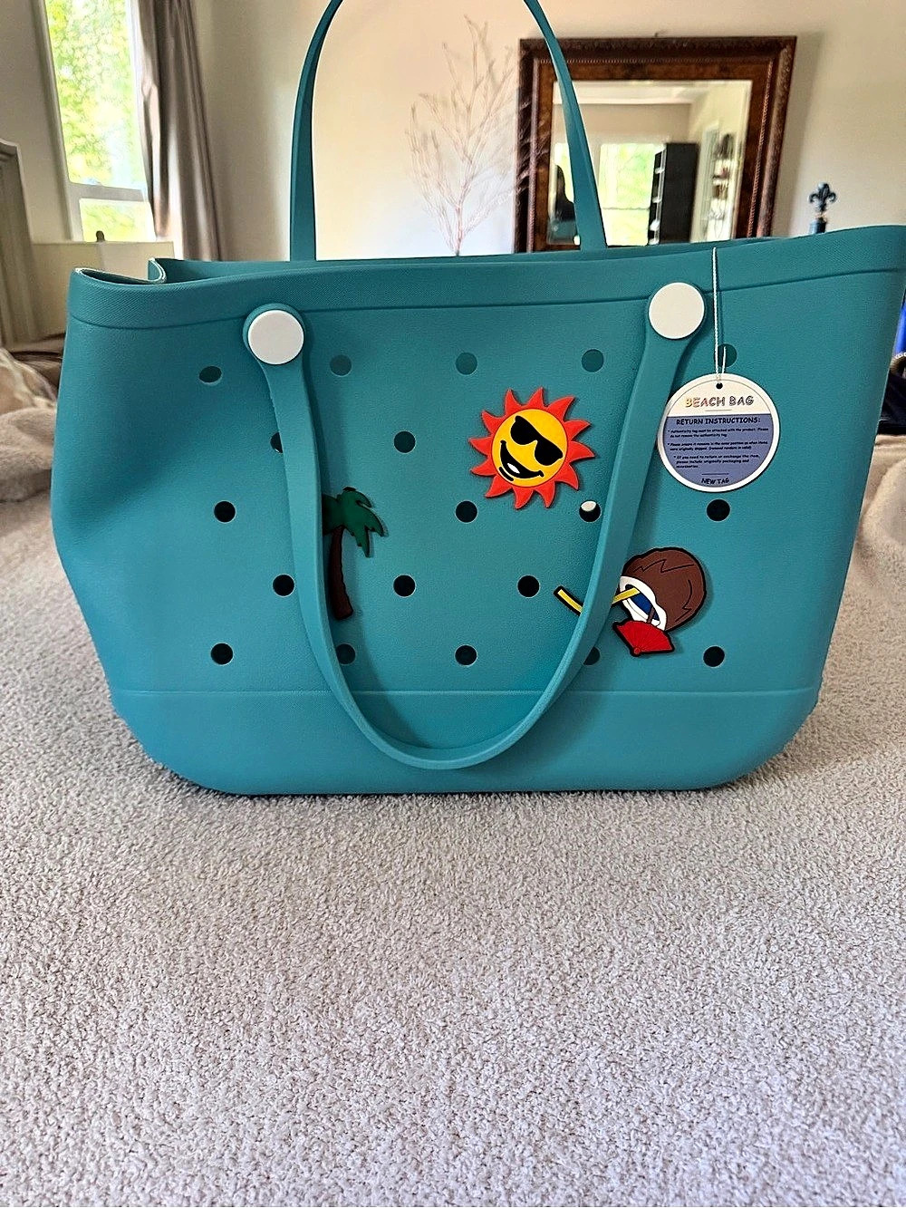 Blue EVA Beach Tote